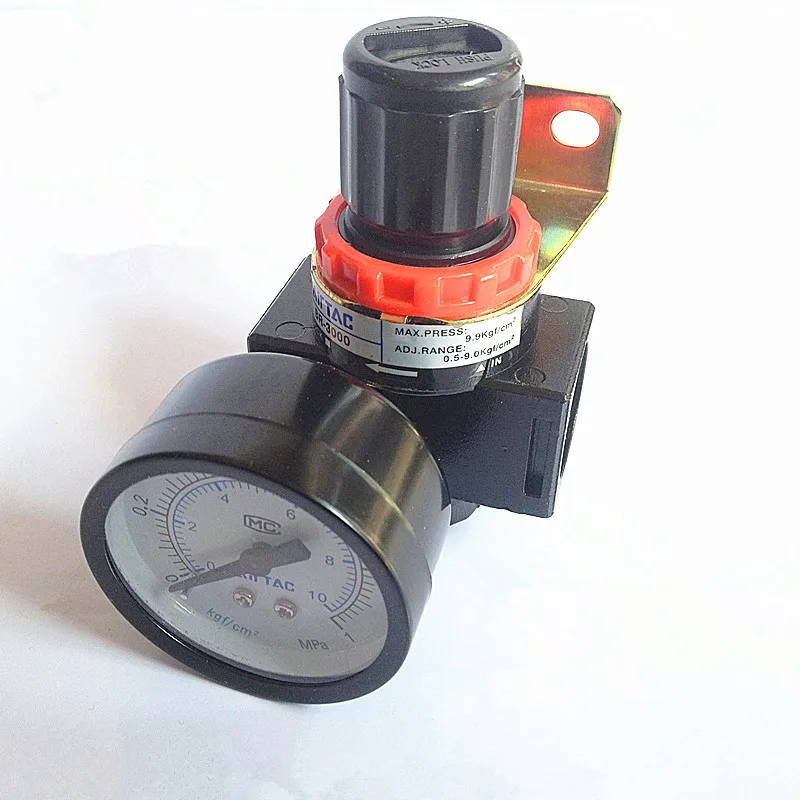 Пневматический воздушный фильтр BR2000 1/4 дюйма, регулятор давления компрессора GaugeAir