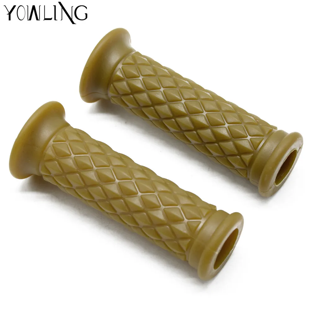 1 Pair 1 inch 25mm Assist Bar Ends Motorcycle Rubber Handlebar Hand Grips for Suzuki Kawasaki For Chopper 883