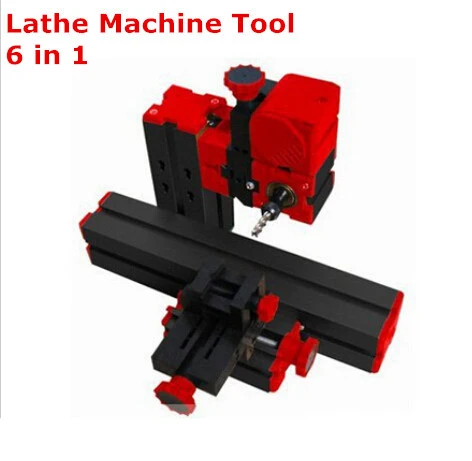 High Quality  DIY Mini Lathe Machine 6 In 1, DIY Mini Micro Lathe Machine Tool 6 In 1,  For Wood And Soft Metal