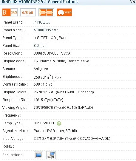 AT080TN52 V.1  AT080TN52 V1 800*600  8.0 INCH Industrial LCD,A+ Grade in stock, tested before shipment