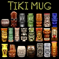 Tiki bar tiki MUG tiki keller Hawaii cocktail glass Martini ceramic mugs