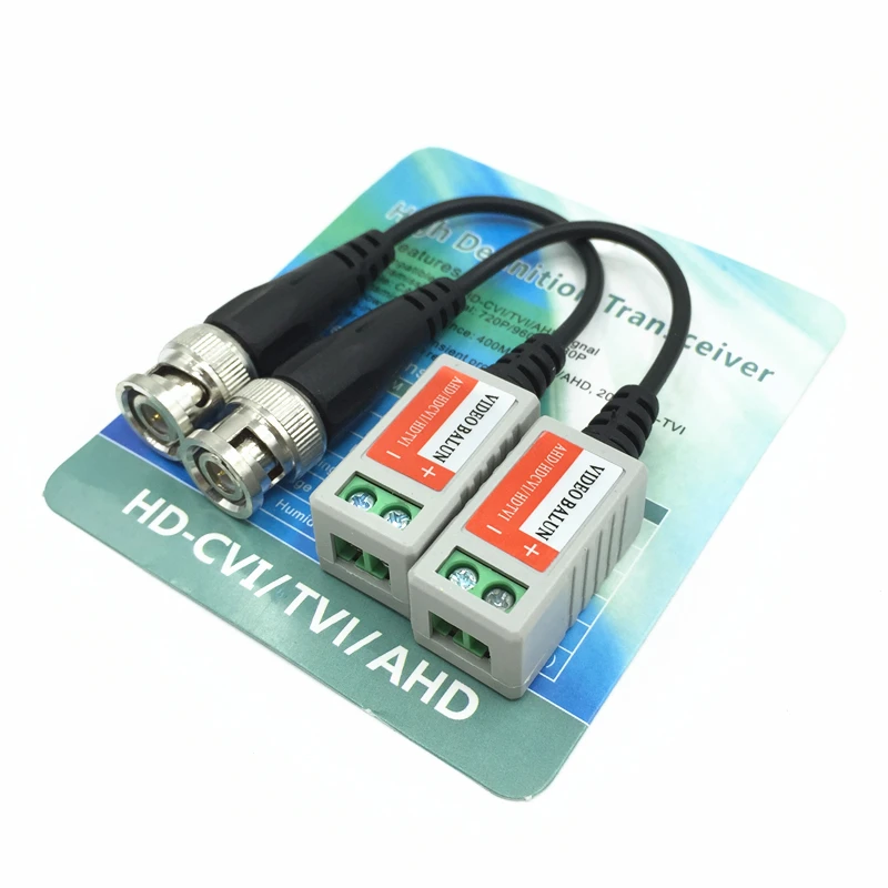 cctv twisted video balun transceptores passivos balun utp cat5 ate 300m de alcance sn202hd 10 par 01