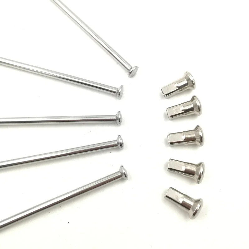 JQORG Straight Spokes Diameter 3.5mm 9G Electric Motorcycle Wheel Spokes Straight Pull Desert Rally Motorcycle Hub Spokes 9#/9K