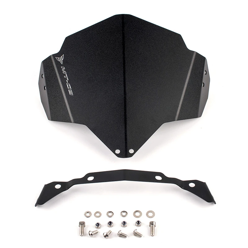 For Yamaha MT03 MT-03 MT 03 2015-2016 Motorcycle Upper Headlight Top Cover Windscreen Windshield Wind Deflector Motorbike
