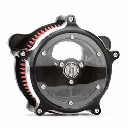 Edge cut clarity see through air intakes for harley softail Fat Boy air filter for FLHR touring road King sportster 883 1200