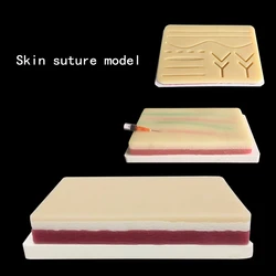 3Types Medical Suture Training Kit Human Traumatic Skin Model Suturing Practice Training Pad Set Doctor Nurse Teaching Resources