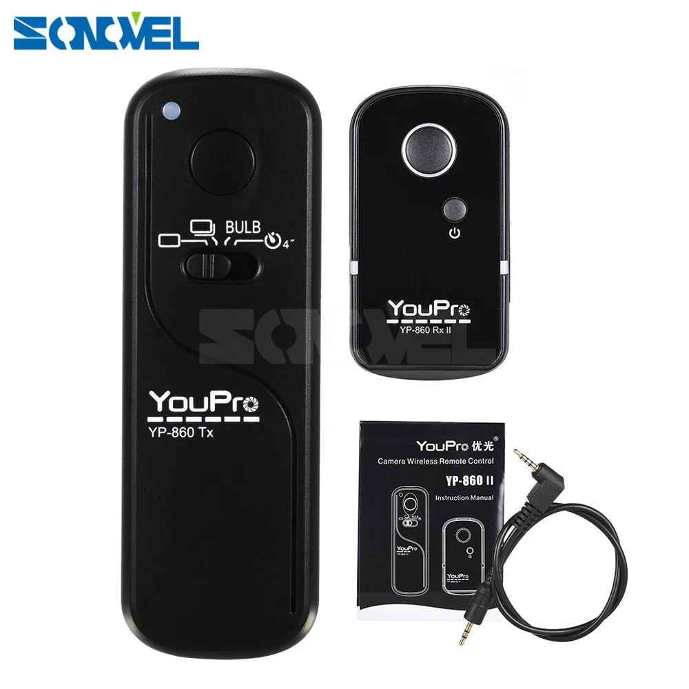 Mando a distancia inalámbrico para cámara Canon, Control remoto de liberación de obturador RS-60E3, compatible con modelos 1300D, 1200D, 850D, 800D, 760D, 750D, 700D, 650D, 600D, 200D, 100D, 80D, 77D y 60D