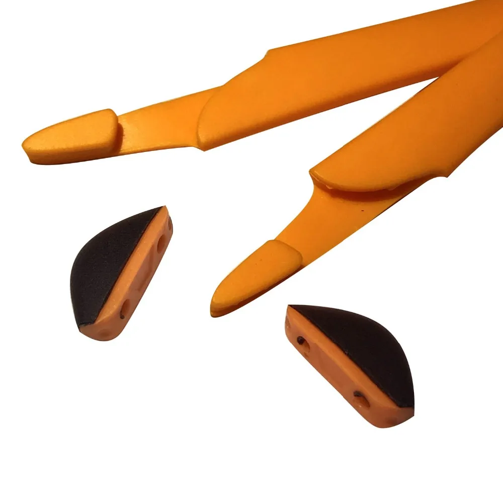 HKUCO Orange/Grey Replacement Silicone Leg Set For Crosslink Sunglasses Earsocks Rubber Kit