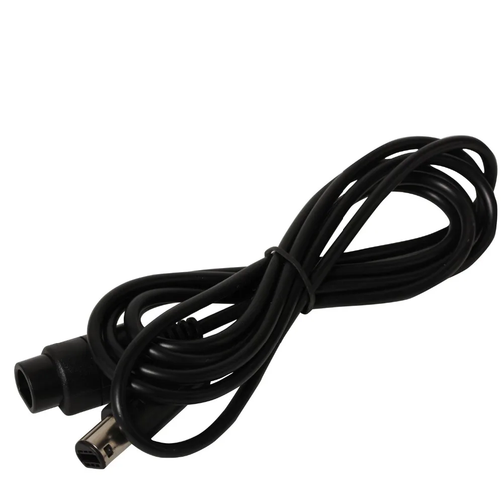 XRHYY Black 1.8 M Gamepad Extension Cable Cord Extender Line Controller For Nintendo GameCube Wii NGC GC Headphones