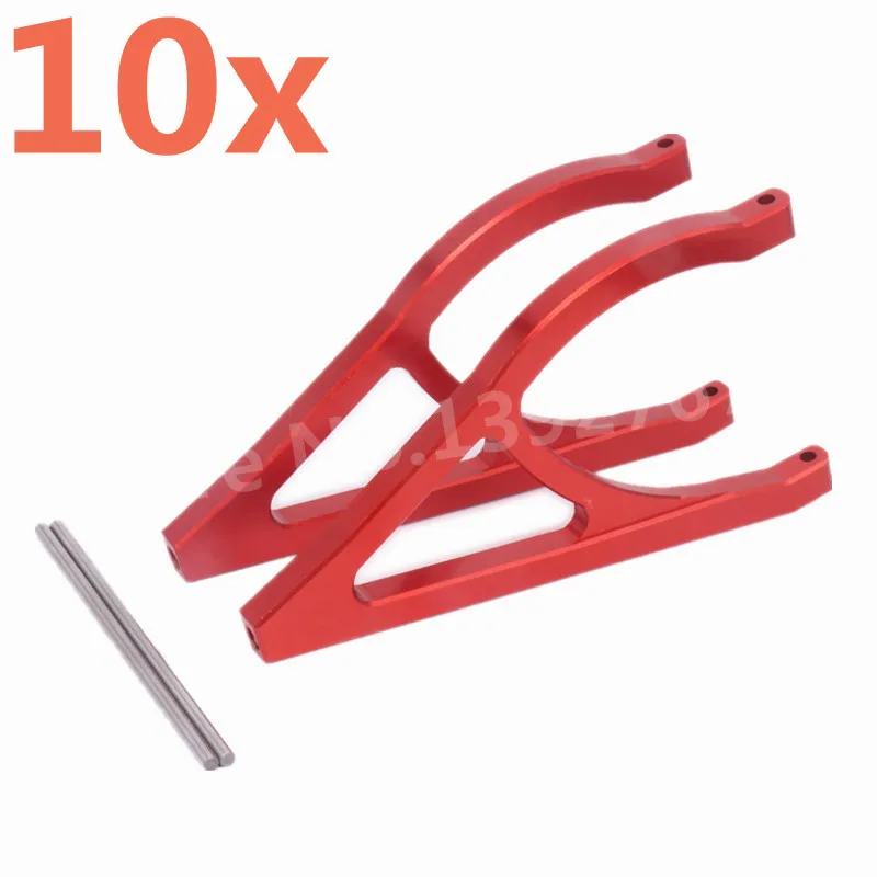 

10 Pieces RC Car Aluminum Alloy Rear Upper Suspension Arm A-arm 5333 For 1/10 Scale Models Hobby Traxxas E-Revo Revo 3.3 Buggy