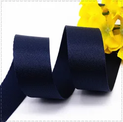 Selling monochromatic Width 25mm Navy blue Grosgrain Ribbon Handmade Tape DIY clothing Bowknot Accessories Ribbons long 1meter