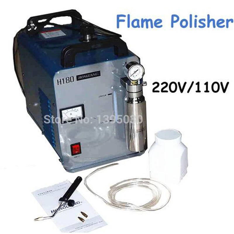 Acrylic Flame Polisher Machine 600W Electric Oxygen Hydrogen Polishing grinding machine HHO Generator 95L/H H180