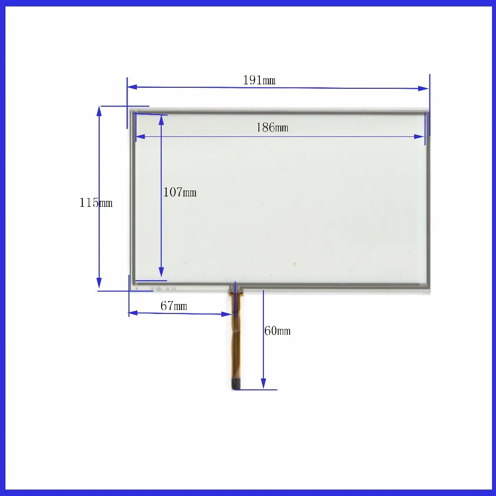 

NEW AT 1130 A1 64 8 inch Touch Screen panels 191mm*115mm 4 wire resistive Touch Panel 191*115 BE1130 FOR GPS CAR Freeshipping