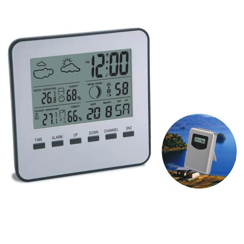 Healthy Lifestyle Home Decoration RF433 Digital Wireless Weather Station Indoor/Outdoor Thermometer Hygrometer