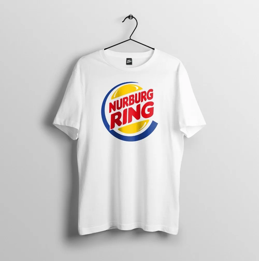 Nurburgring - Funny Burger King Parody Racing Track 2019 Newest Fashion Tops Summer Cool Short Sleeve Funny Casual Tee Shirts