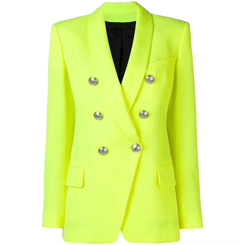 

Europe and America Women's double-breasted blazer coat Chic OL jackets A499