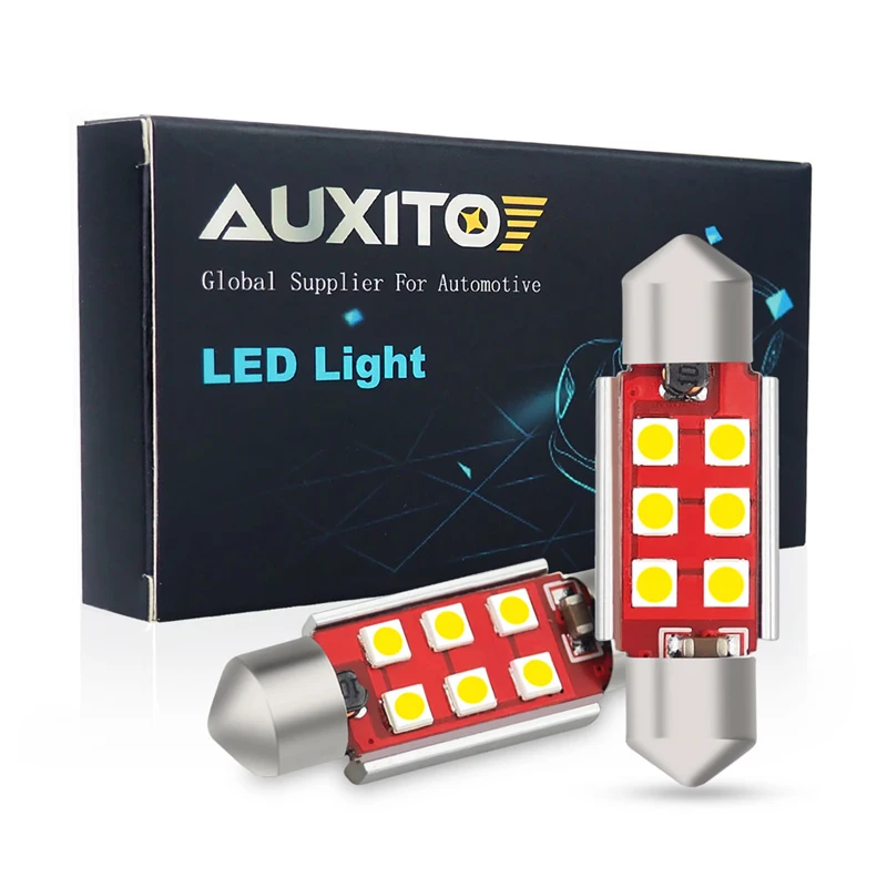 Bombilla LED CANBUS para Interior de coche, lámpara de cúpula para Hyundai Accent, Sonata, Santa fe, Tucson, Elantra, 36mm, C5W, 2 unidades