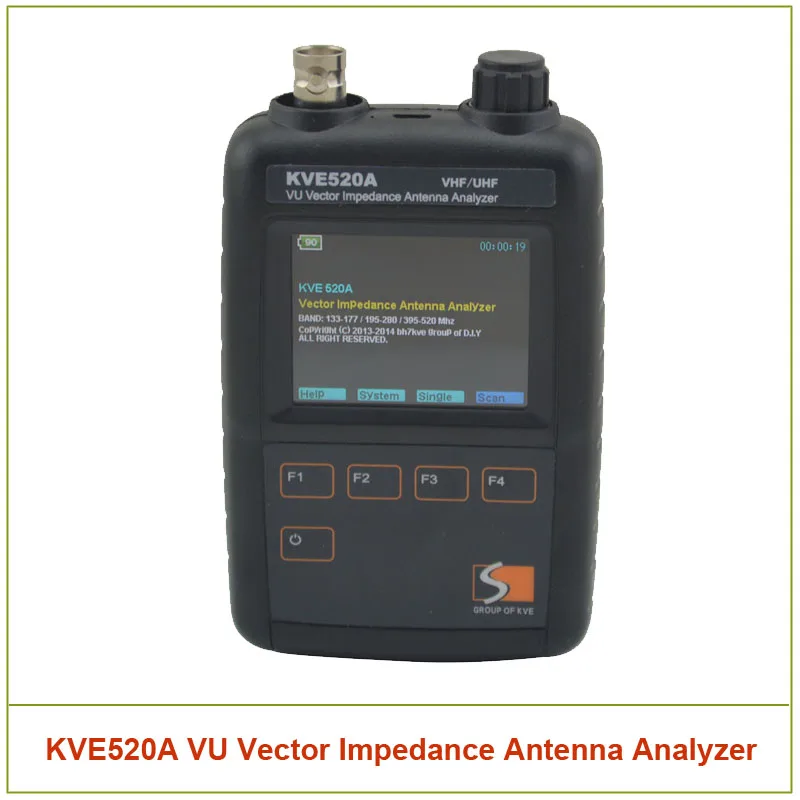 Analyseur d'antenne à impédance vectorielle KVE520A VHF/UHF VU (133-177/195-280/395-520-MHz) avec 5 adaptateurs pour Radios Amateur