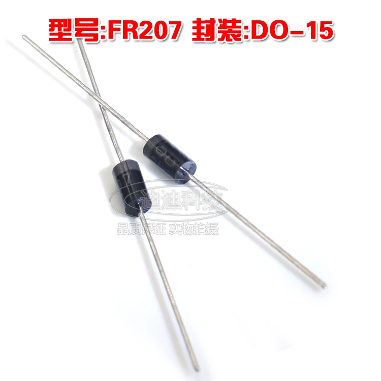 New FR207 DO-15 Fast Recovery Rectifier Diode Output 1000V 2A fr207 do15