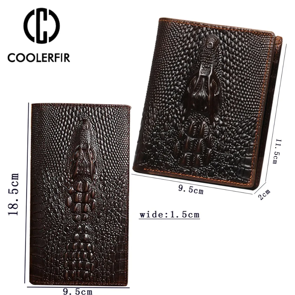 Desain Baru Hot Pendek Dua Kali Lipat Dompet untuk Pria Mewah Panjang Kulit Asli Pria Dompet Cowskin Fashion Tas Uang untuk Pria PJ012