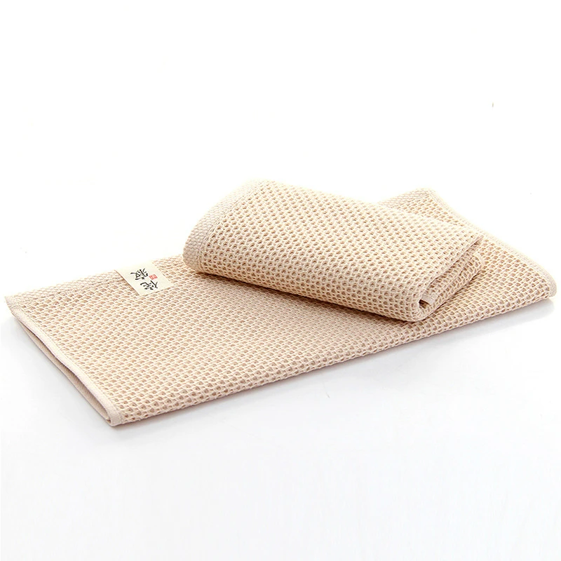 Brand Hand Towels for Adults 100% Cotton Plaid Square Hand Towel  Soft Face Care Magic Bathroom  33x33cm Sport Waffle Towel