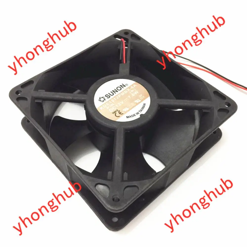 

SUNON KDE1212PMBX-6A DC 12V 7.6W 120x120x38mm Server Cooling Fan