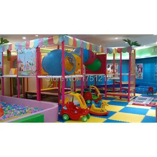 Custom-made Shopping Mall Kids Indoor Playground Toy CE Certificated Ocean Style Indoor Naughty Castle for Children  HZ-41108b