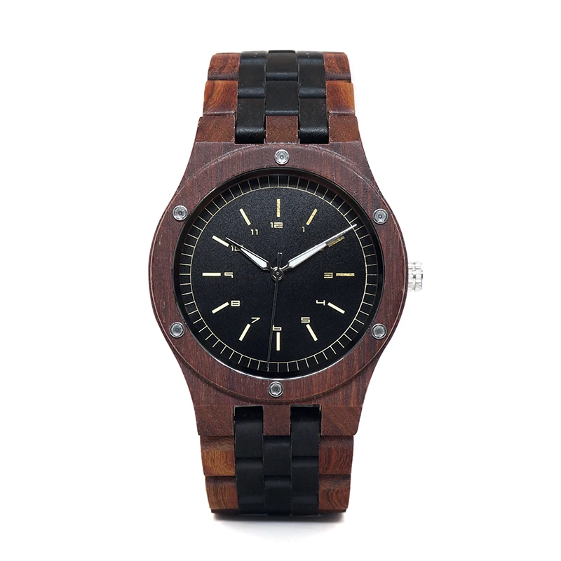 BOBO BIRD WN18 Wooden Watches Erkek Saatler Top Luxury Wood Band Quartz Watch for Men Logo Laser Customized Dropshipping