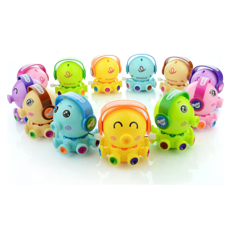 

Cute Octopus Action Figures Clockwork Toys for Children Chrismas Gift Rotation Wind Up Cartoon Toy Cute Educational Toy