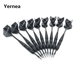 Yernea New Darts 3Pcs/set High-quality Nickel Plated Iron 18g Steel Tip Darts Black Alumium Alloy Shaft Flight