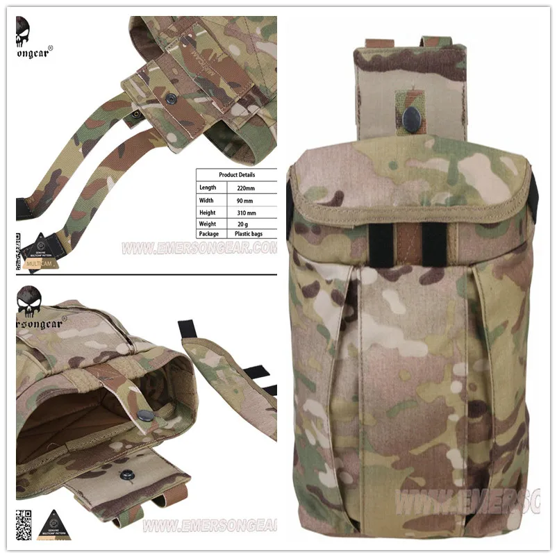 

Emerson bullet clip recycling grocery bag USA Webbing Tactical outdoor utility bag pouch Molle Small Magazine Party Drop Pouch