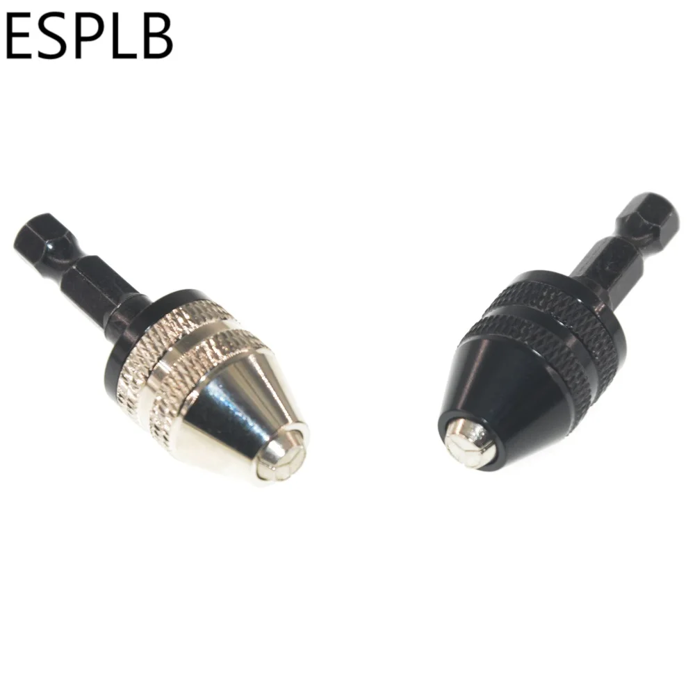 ESPLB Aluminiumlegierung 0,3-3,6 mm Mini-Schnellspannbohrer Spannfutter Schraubendreher-Adapter 1/4 Zoll Sechskantschaft Fräser mit Schnellwechsel – Detail 2