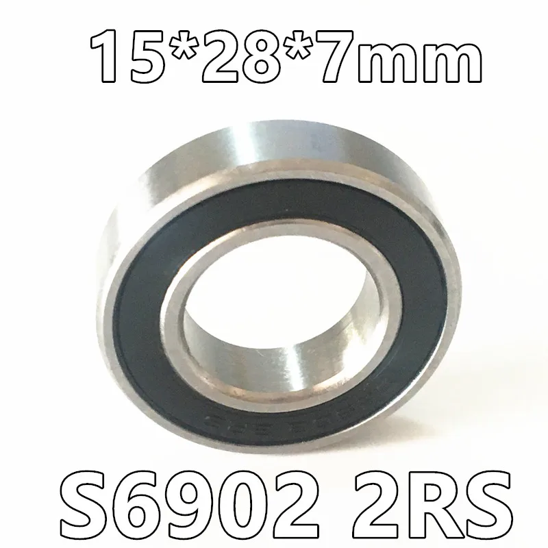 2023 Direct Selling Rodamientos 100pcs S6902-2rs Ball Bearing 15x28x7mm Ss6902 2rs Bike Bottom Bracket Repair Parts 61902 6902