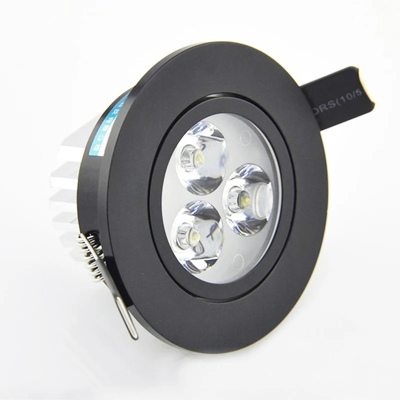 

Black body HKOSM dimmable LED Downlight warm white cool white Recessed Lighting LED Down Light 2.5 inch LED Downlight