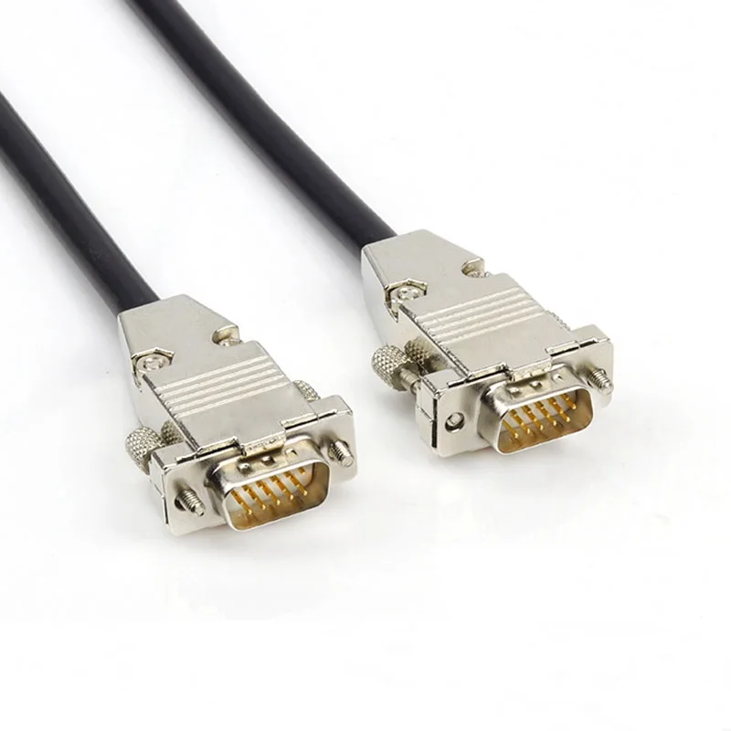 HDB15 to HDB15 Cable 3 Rows DB15 Pin Date Cable Male to Female Male to Male Female to Female M/F M/M F/F Serial Line OD 7mm