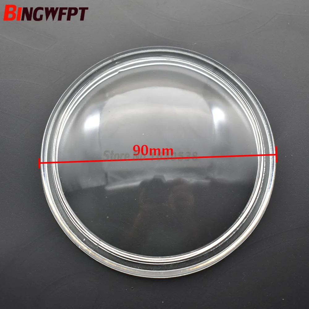 2pcs/set Round Diameter 90mm Fog Lights Lamps Anti-fog Glass Tempered Glass For Ford Taurus X Fusion Mondeo Mustang Grand C-Max
