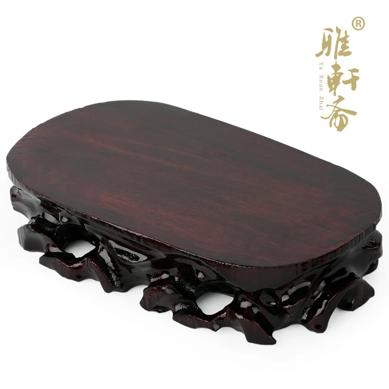 Zhai stone Jade Vase Decoration Gallery special offer ornamental stone wood wooden stone base can be used for dredging