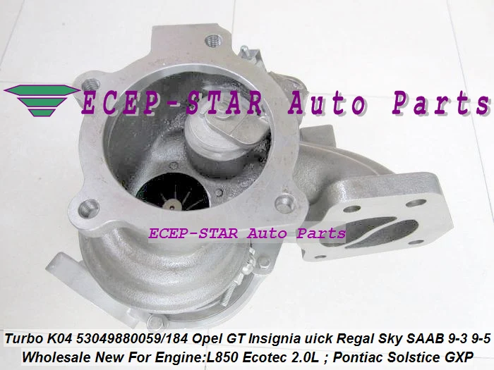 

K04 184 53049880184 53049700184 53049880200 53049700200 Для Buick Regal Для SAAB 9-3 9-5 Для Saturn Sky Для Pontiac Solstice GXP
