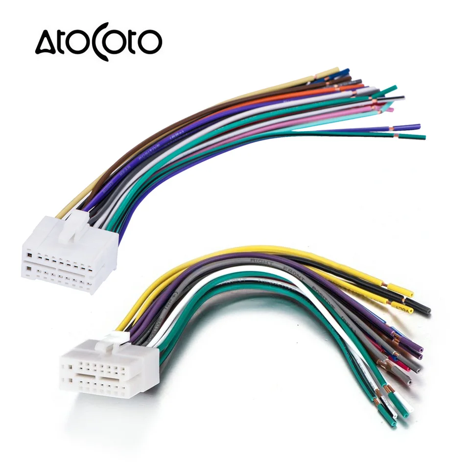 Car 16/18Pin Power Speaker Wire Stereo Radio Wiring Harness