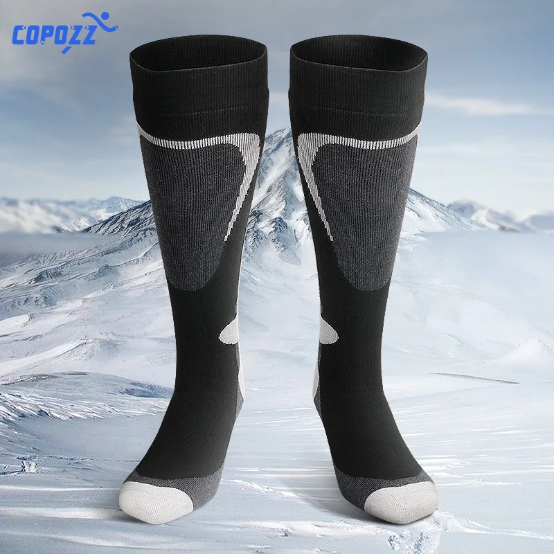 COPOZZ Brand Ski Socks Winter Snowboard Sport Socks Men & Women Thick Warm Cycling Socks Moisture Absorption High Elastic Socks