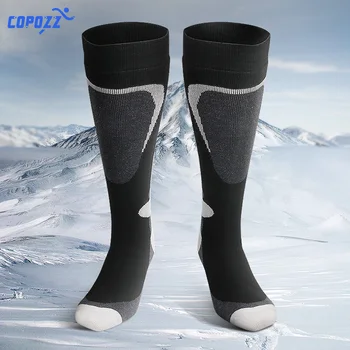 COPOZZ Marke Ski Socken Winter Snowboard Sport Socken Männer & Frauen Dicke Warme Radfahren Socken Feuchtigkeit Absorption Hohe Elastische Socken