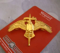 US Usmc Marsoc Wings Badge Pin Marine Raider Insignia Spiritus Invictus GOLD