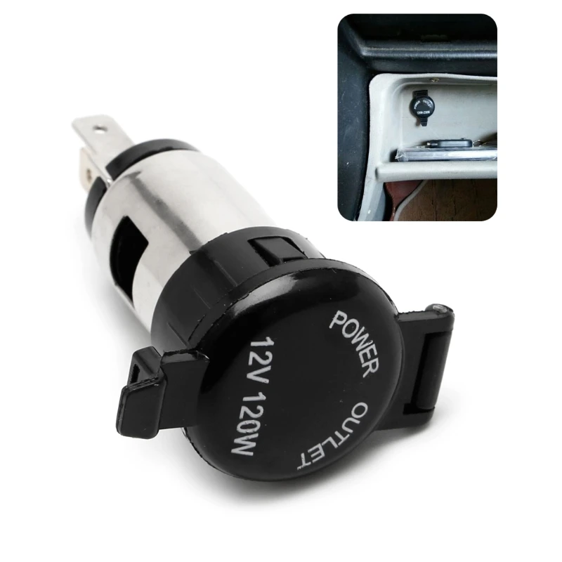 

Waterproof 12-24V Cigarette Lighter Socket Power Plug Outlet Parts For Car Truck