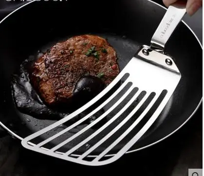 

Fried steak shovel stainless steel teppanyaki shovel flat omelet tool pizza shovel pancake tool