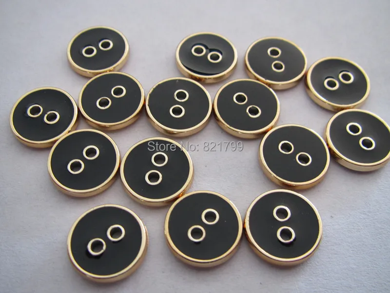 

18L 2 holes gold button abs for shirt button blouse Point oil fashion plastic for garment,