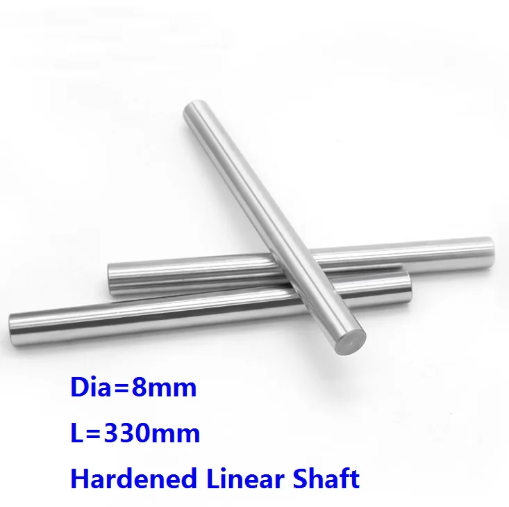 10pcs/lot Dia 8mm shaft 330mm long Chromed plated linear shaft hardened shaft rod bar rail guide for 3d printer cnc parts