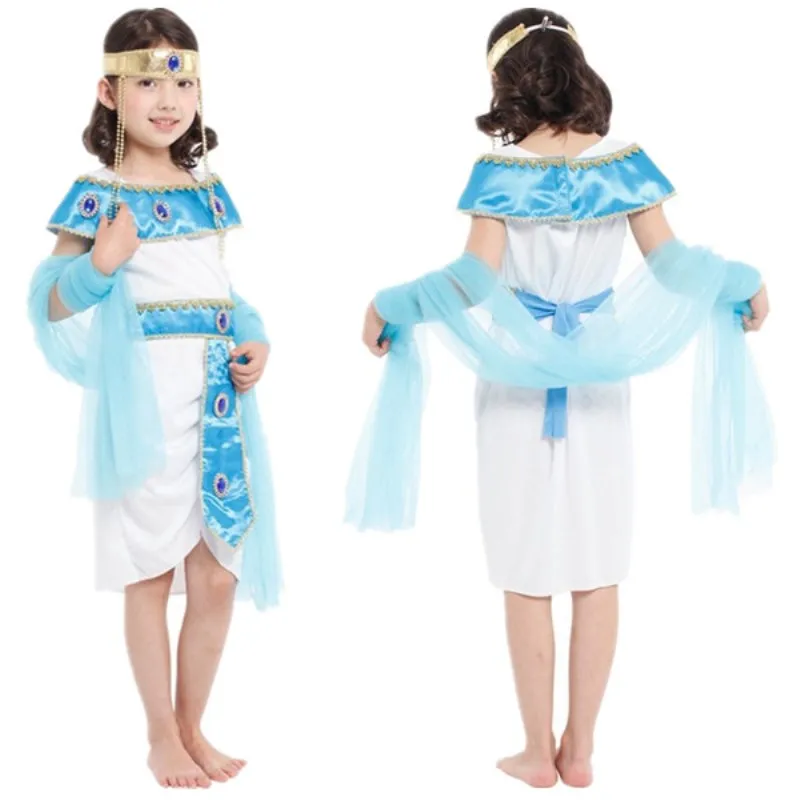 Costume Cosplay di Cleopatra egiziano bambini ragazze egitto vestito da principessa Halloween natale Masquerade bambini vestiti Cosplay