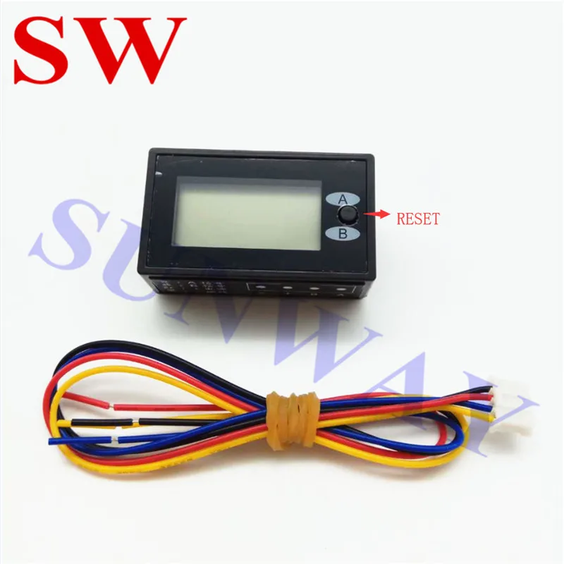 5PCS/Lot high quality 8 digits LCD Resettable coin counter meter for arcade machine and all coin operated machines