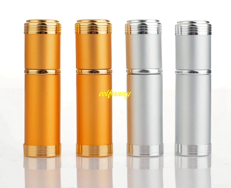 

100pcs/lot Fast shipping 5ml Portable Mini Perfume Bottle Travel Aluminum Spray Atomizer Empty bottles