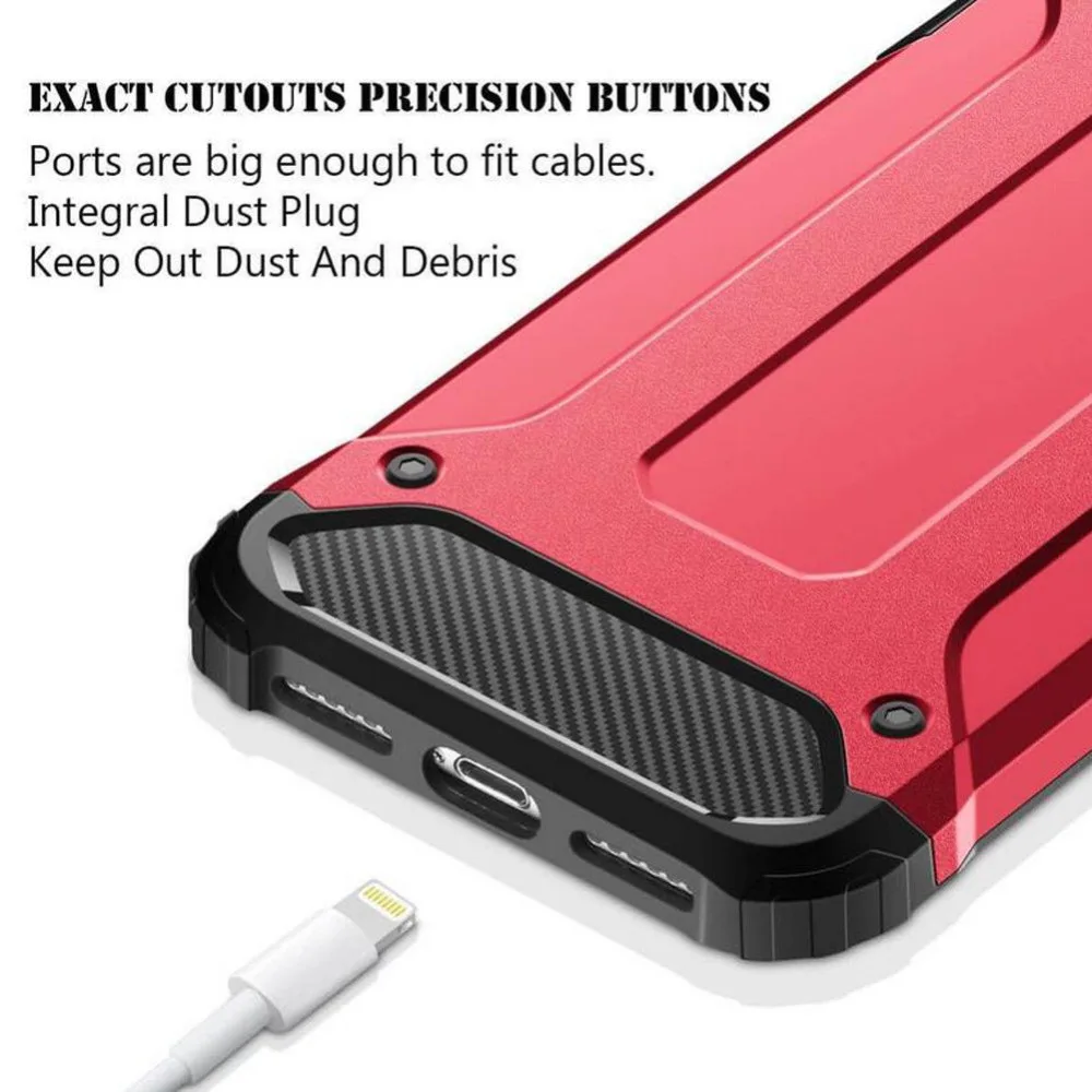 For iphone 14 13 12 11 X XS MAX XR 6S case Shockproof Hybrid TPU Armor Silicone Rubber Cover For iphone 6 6s Plus 7 8 plus Coque